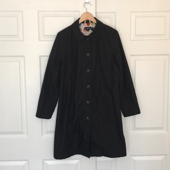 Lands' End Jackets & Blazers - LANDS’ END BLACK TRENCH COAT